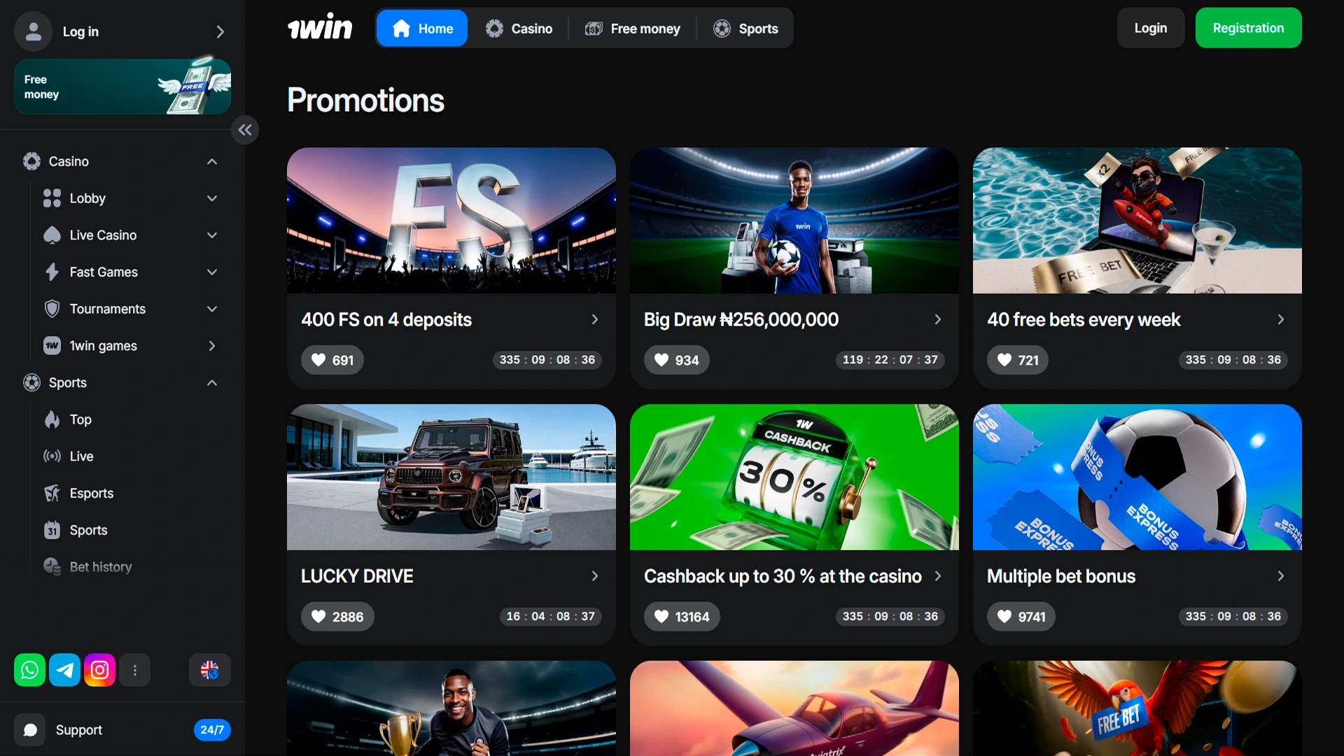 Claim exclusive rewards and bonuses on 1win.