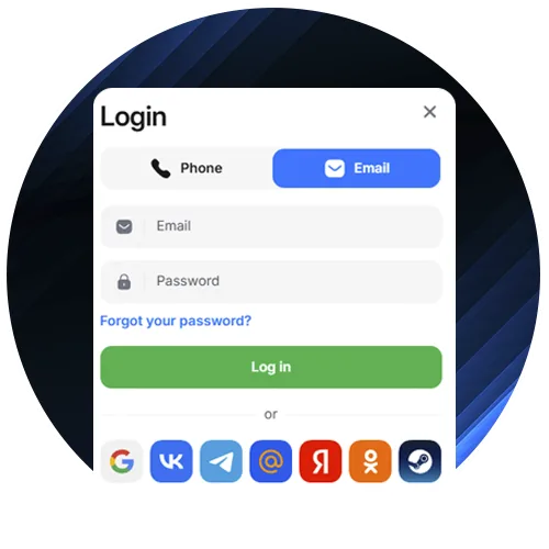 Manage your account on official 1win app.