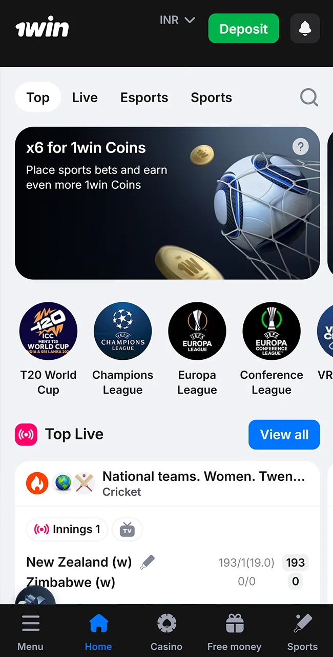 Place sports bets on the official 1win platform.