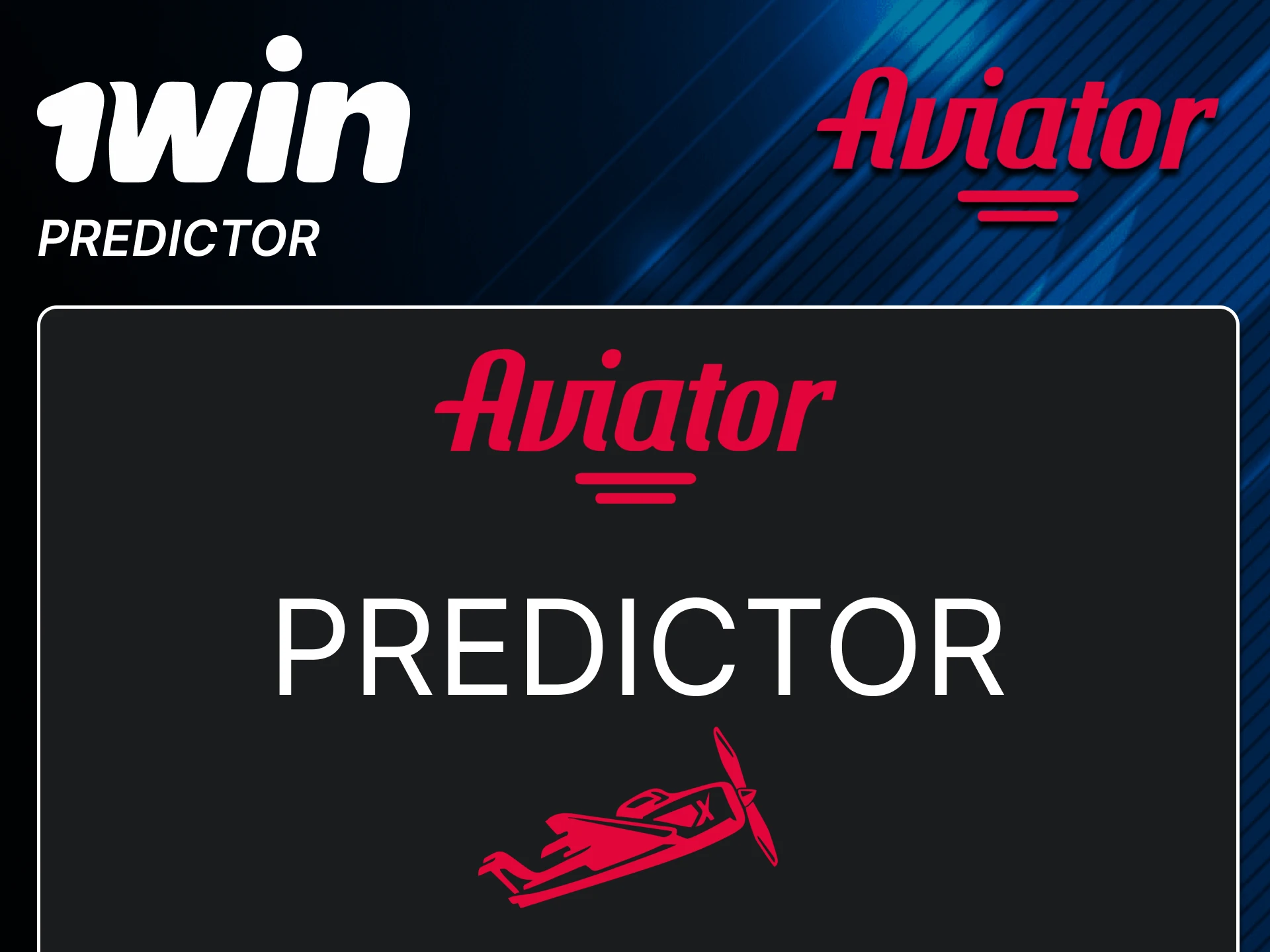 There are predictors for the Aviator game at 1win.
