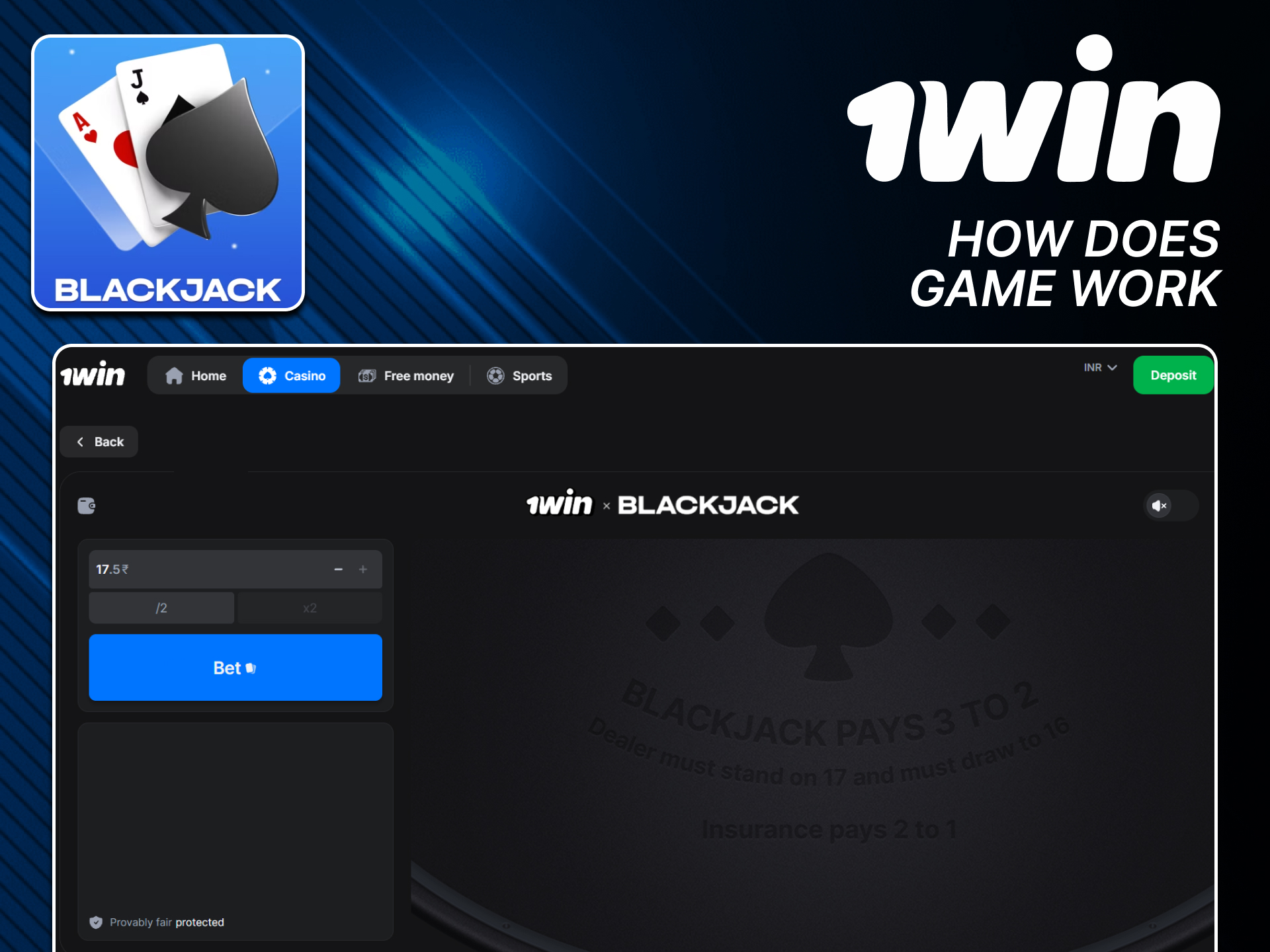 Understand how to play on the official 1win website.