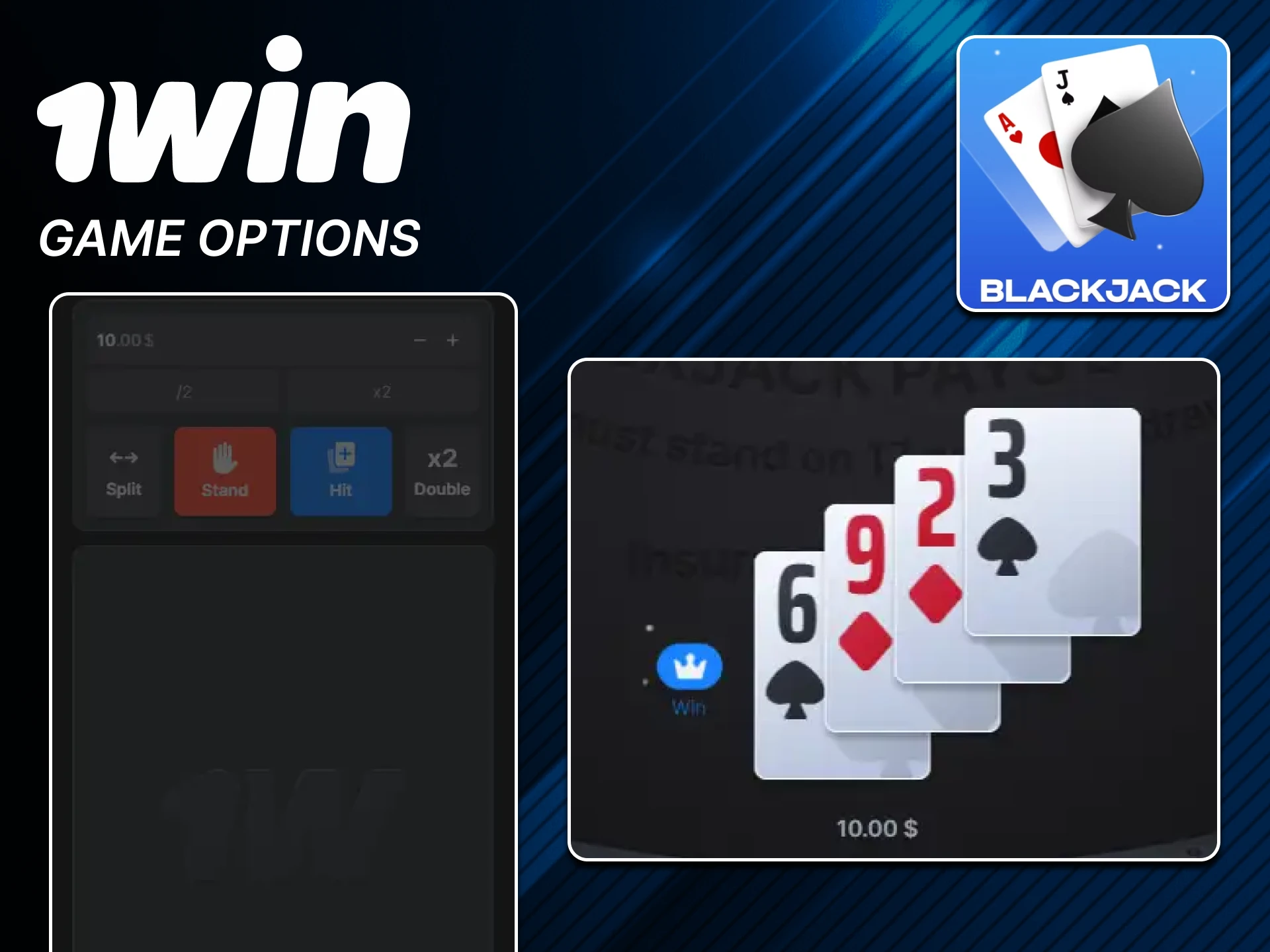 Find out how the Blackjack game works at 1win.