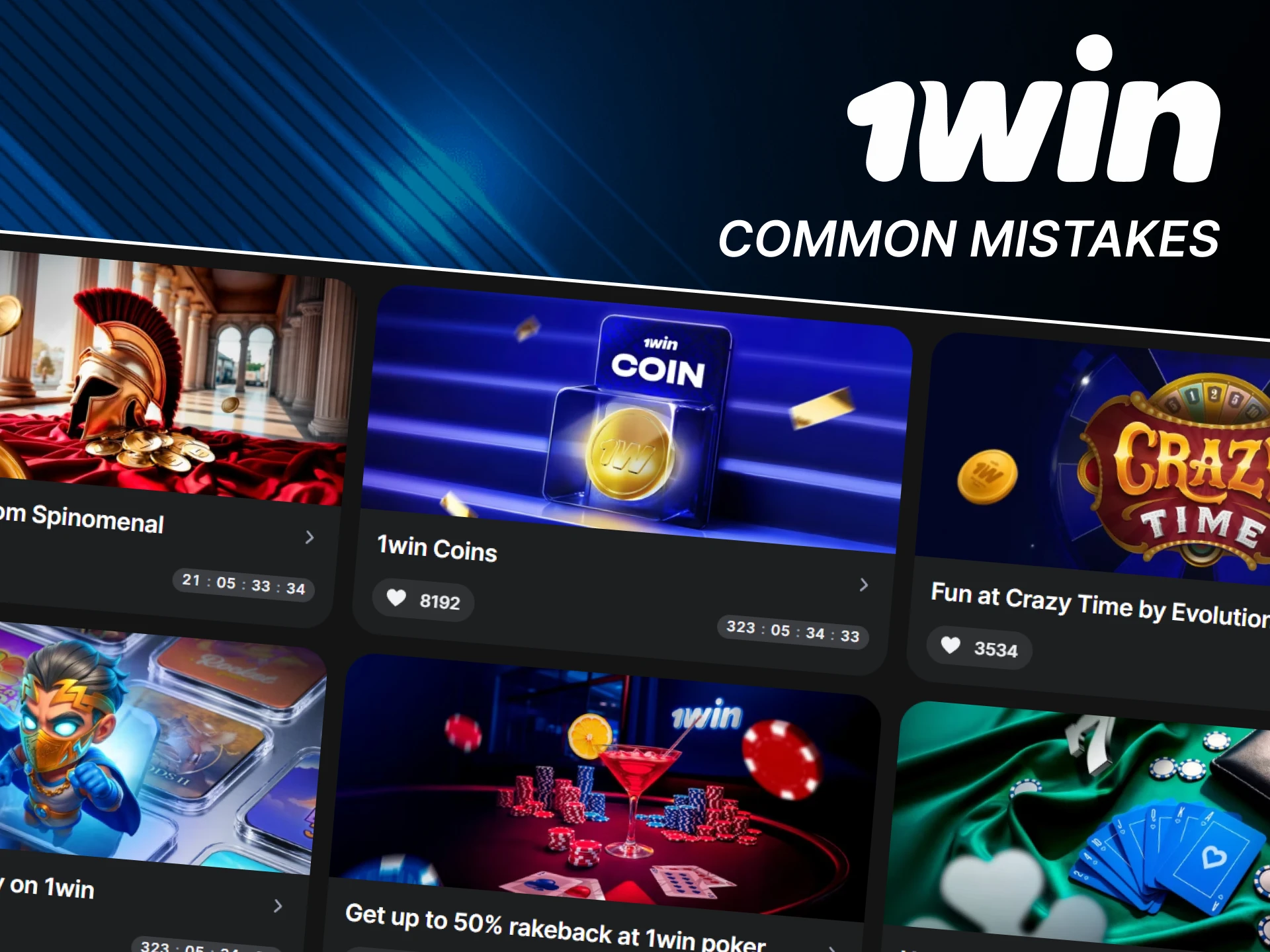 We won't let you make a mistake when using the 1win bonus.