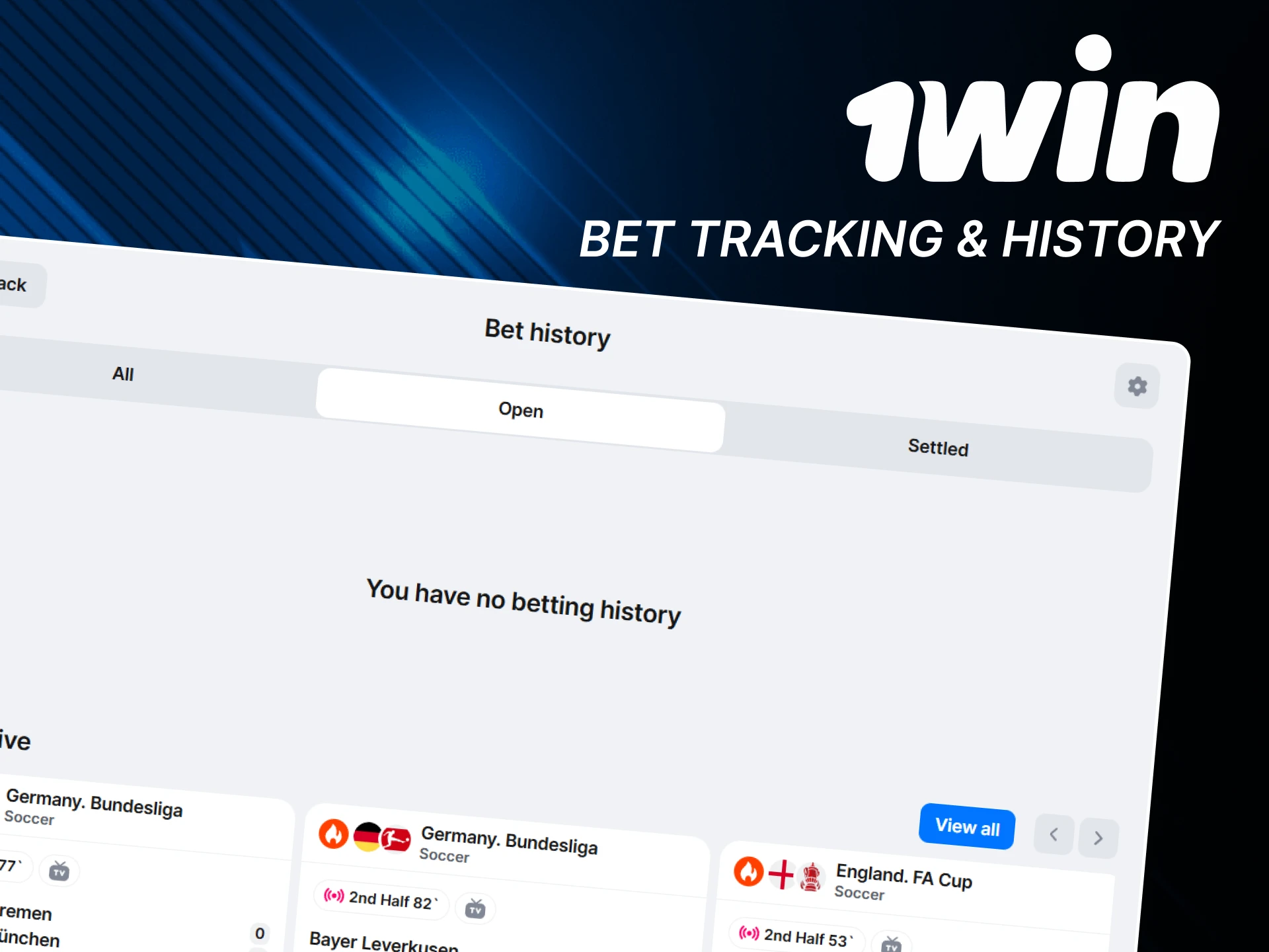 Follow all the cricket bets in a special list from 1win.