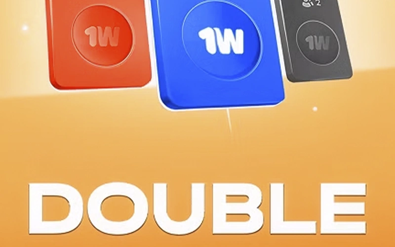 Multiply your wins with Double on the 1win site.