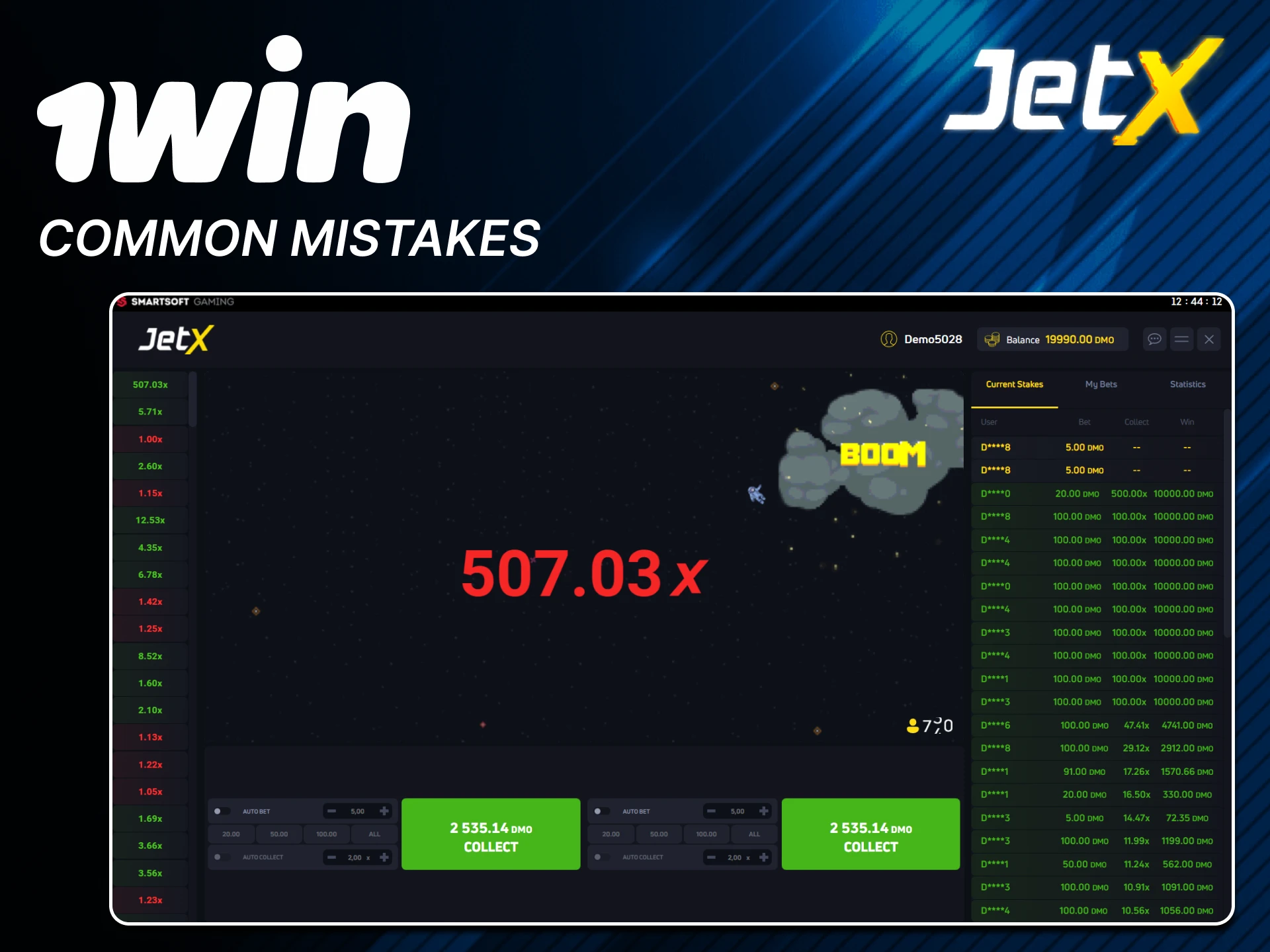 Avoid these mistakes when playing JetX at 1win.
