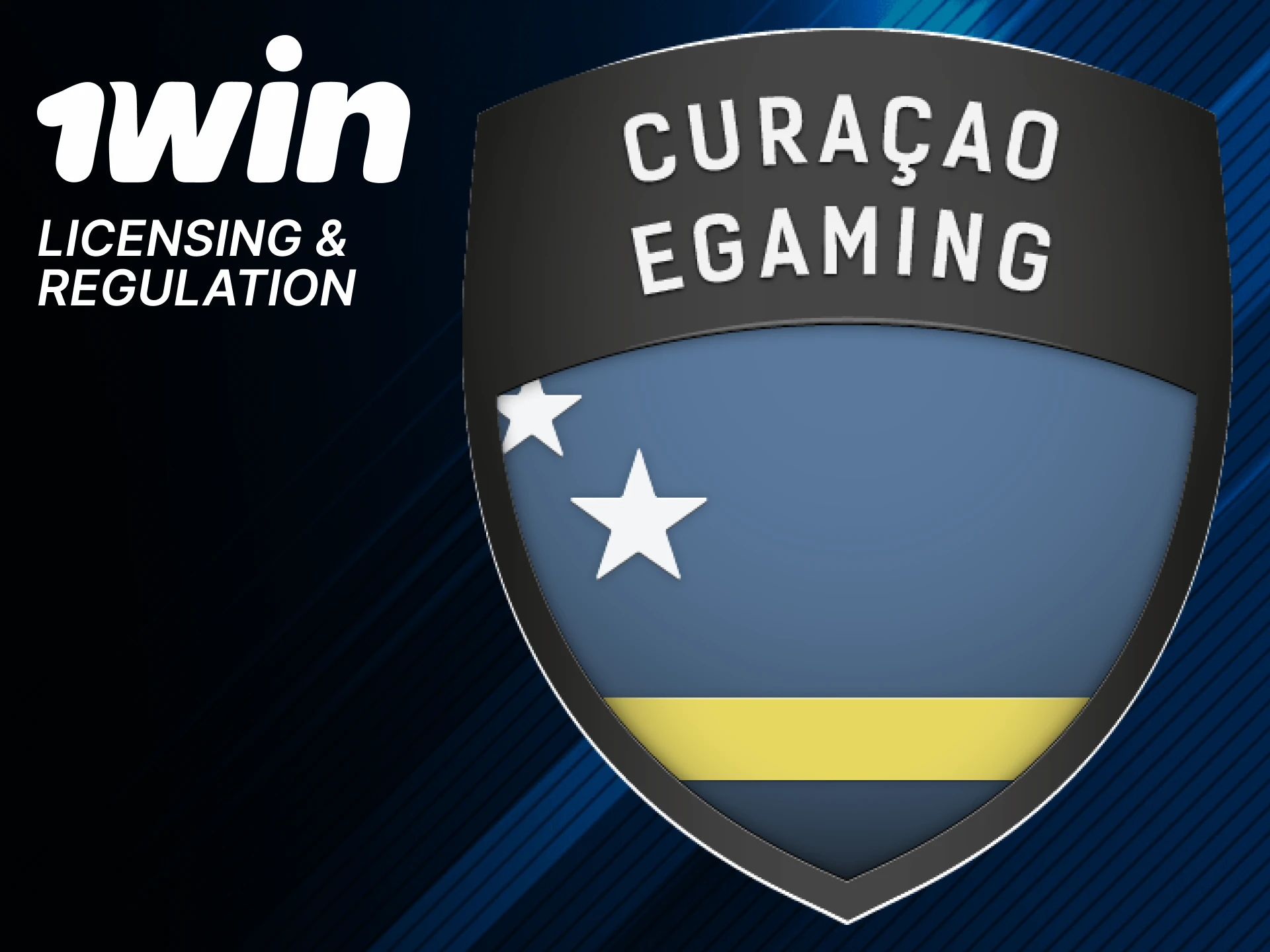 1win is licensed by Curacao.