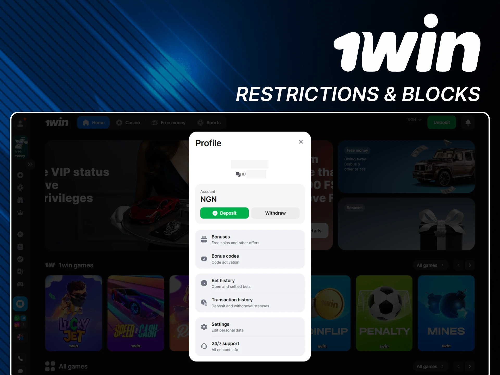Learn the reasons why your 1win account may be blocked.