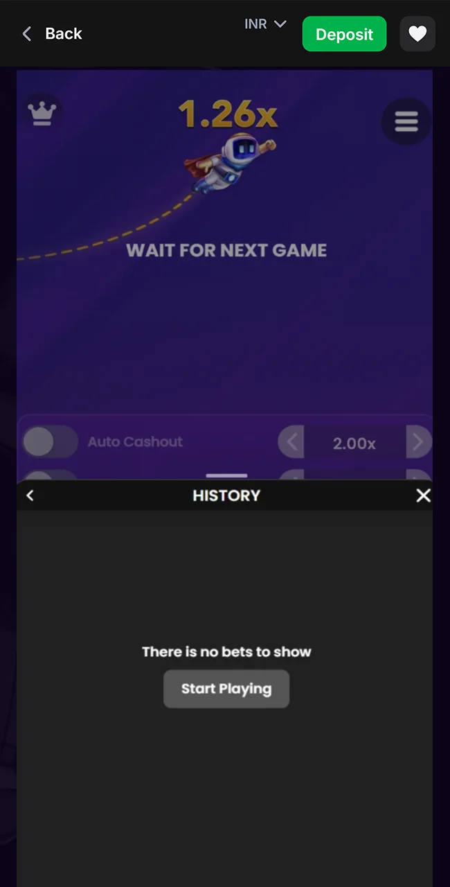 View Spaceman round history at 1win.