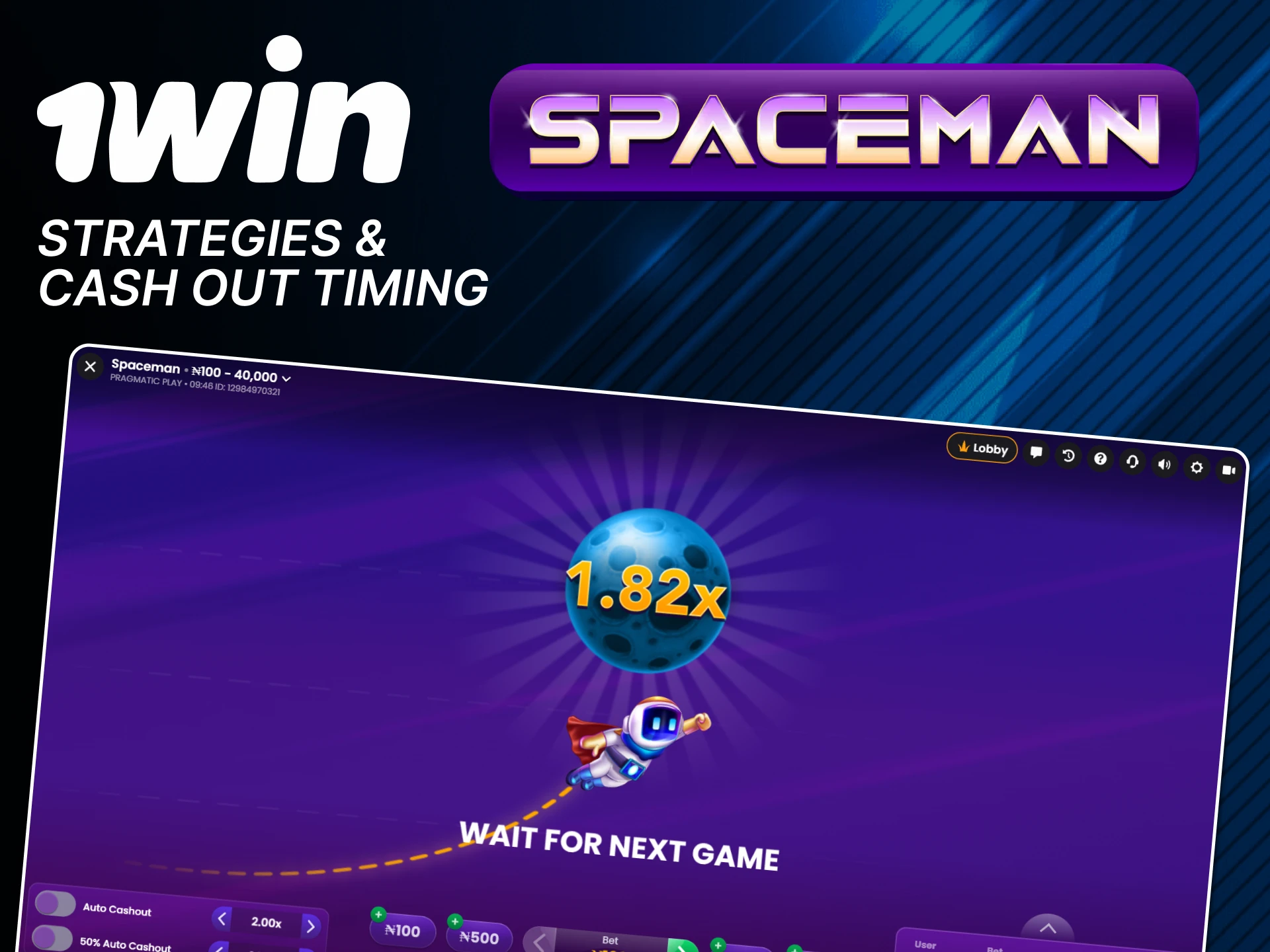 Check out the working strategies for Spaceman from 1win.