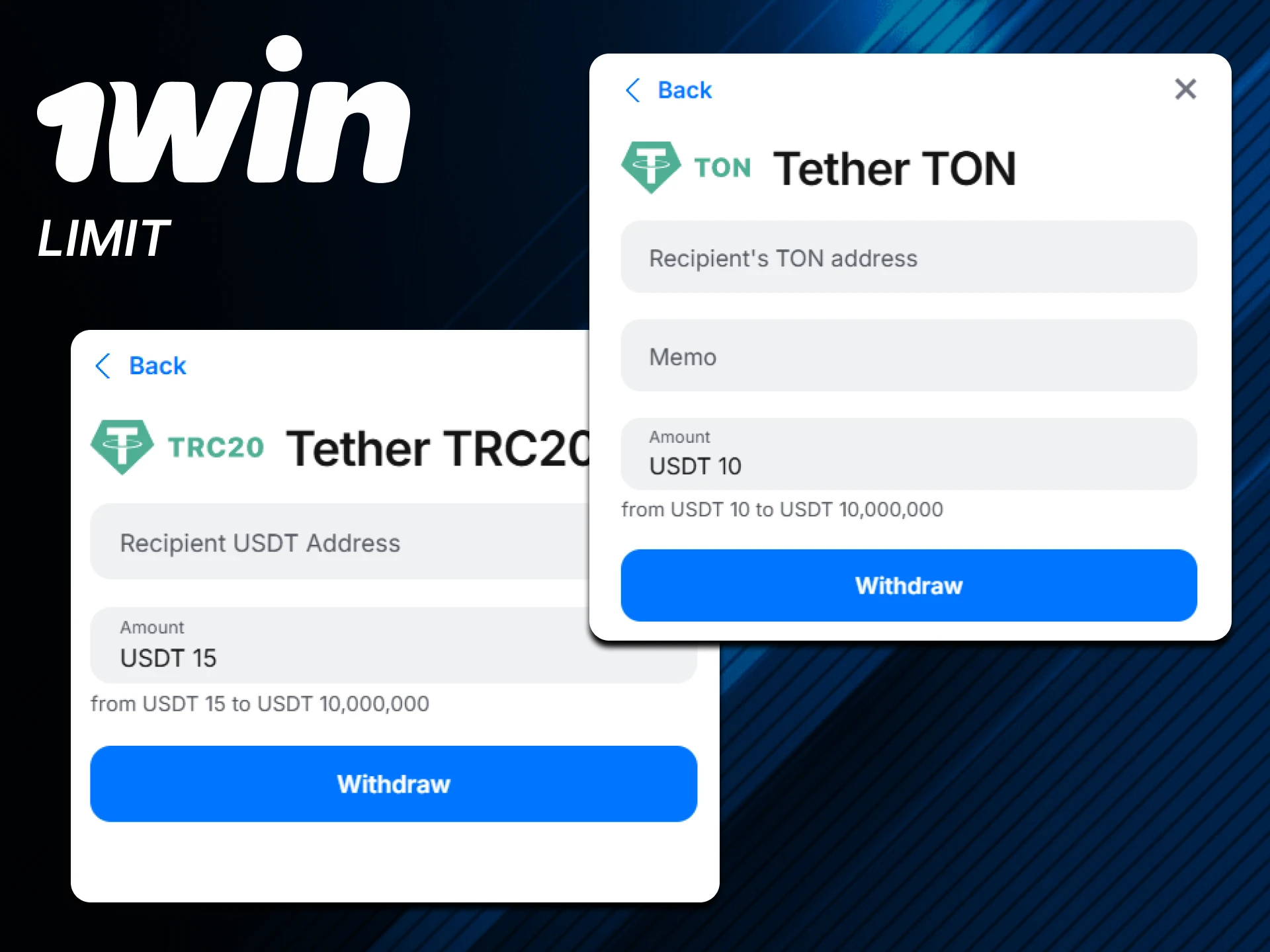 Please adhere to the withdrawal limits on 1win.