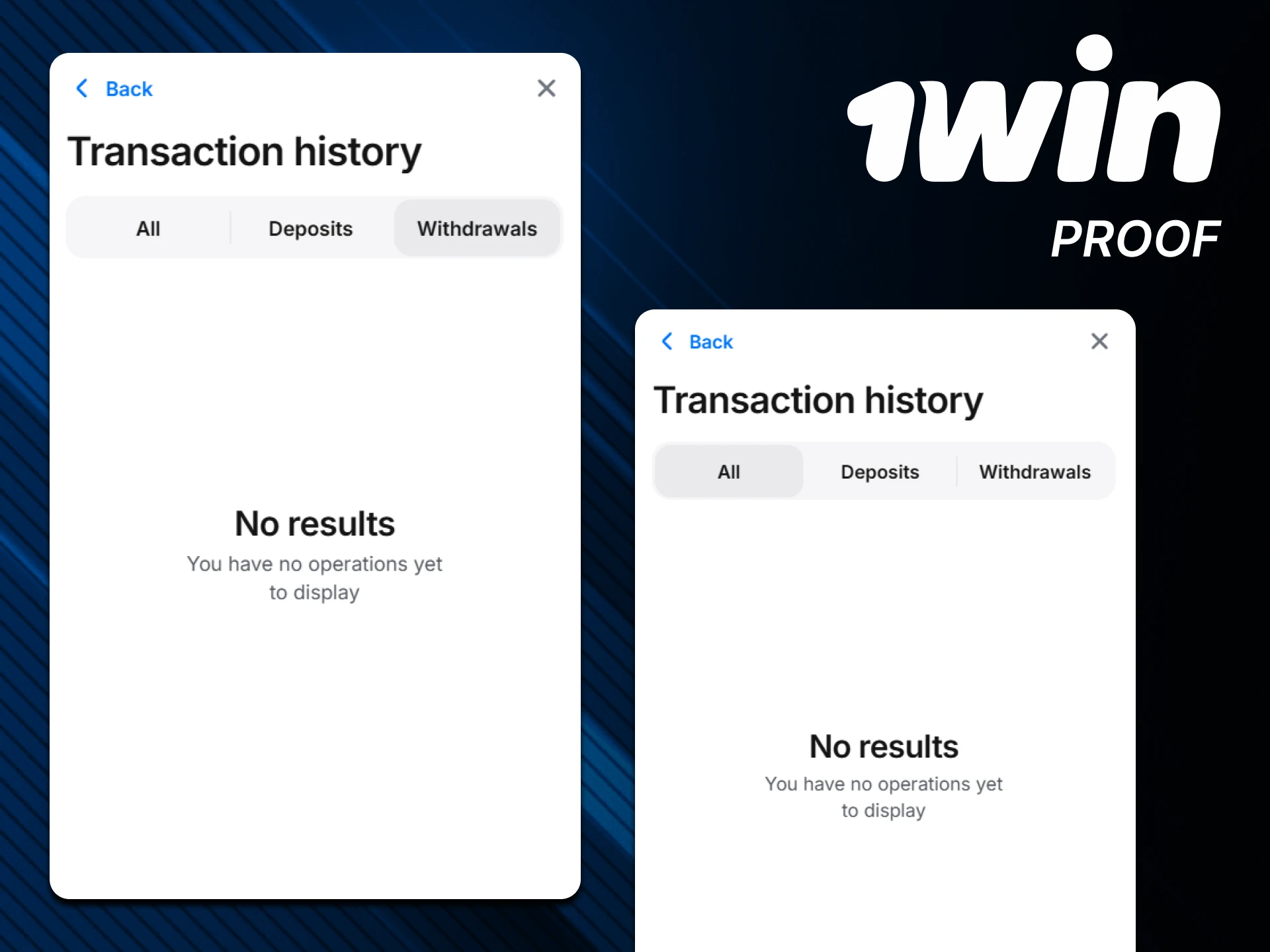 You can track the withdrawal process on 1win.